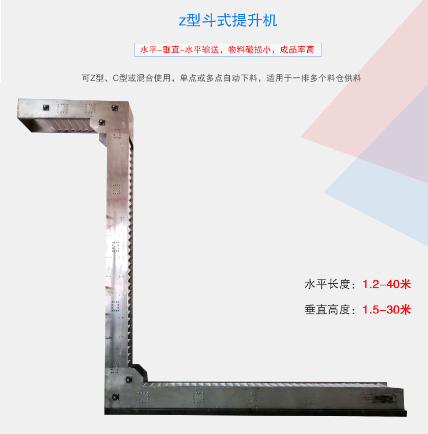 可Z型、C型或混合使用，單點(diǎn)或多點(diǎn)自動(dòng)下料，適用于一排多個(gè)料倉供料