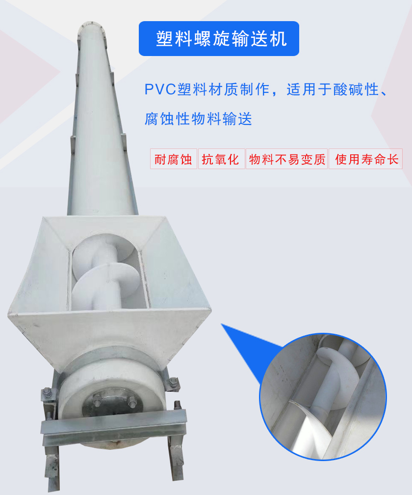 PVC塑料材質(zhì)制作,適用于酸堿性、腐蝕性物料輸送