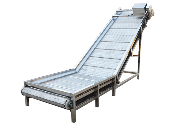 不同高度之間的輸送，可實(shí)現(xiàn)和其它輸送機(jī)之間的銜接