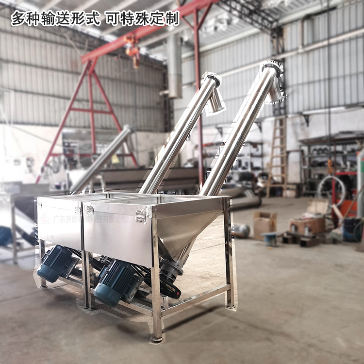 不銹鋼螺旋輸送機(jī)可“量身定制”，多種輸送形式